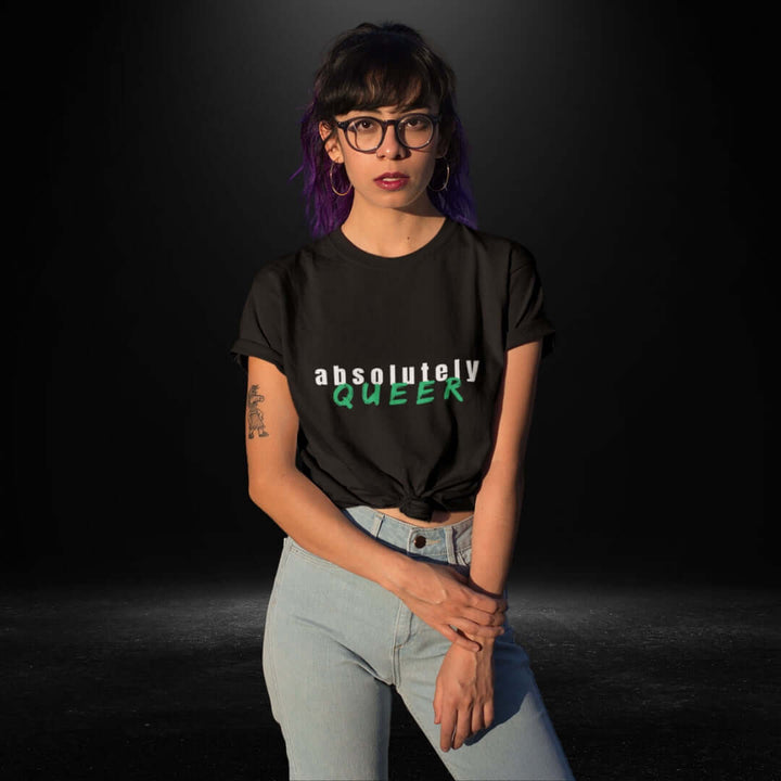 Absolutely Queer Black Tee - Bite Me Now