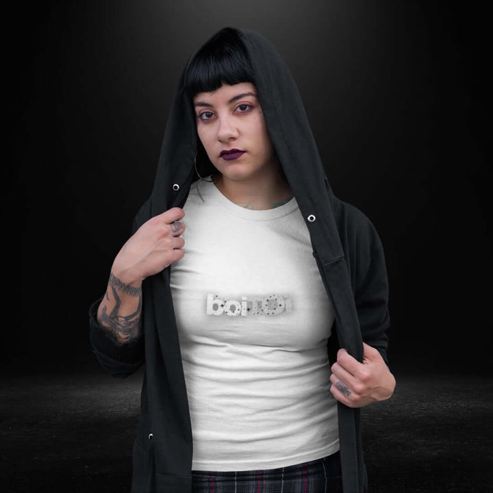 BoiToi White Tee - Bite Me Now