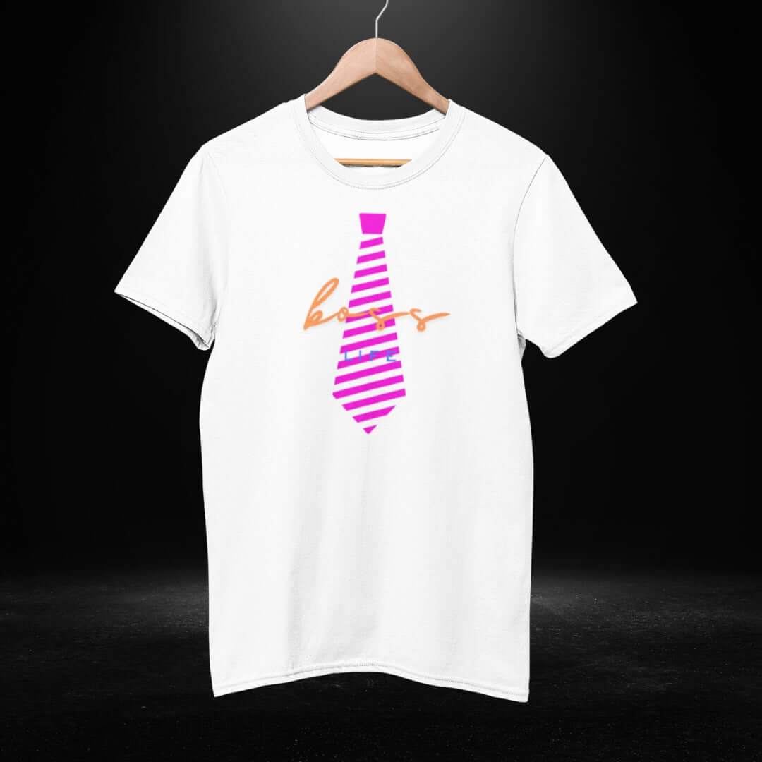 Boss Life White Tee - Bite Me Now