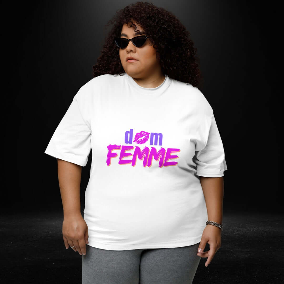 Dom Femme White Tee - Bite Me Now