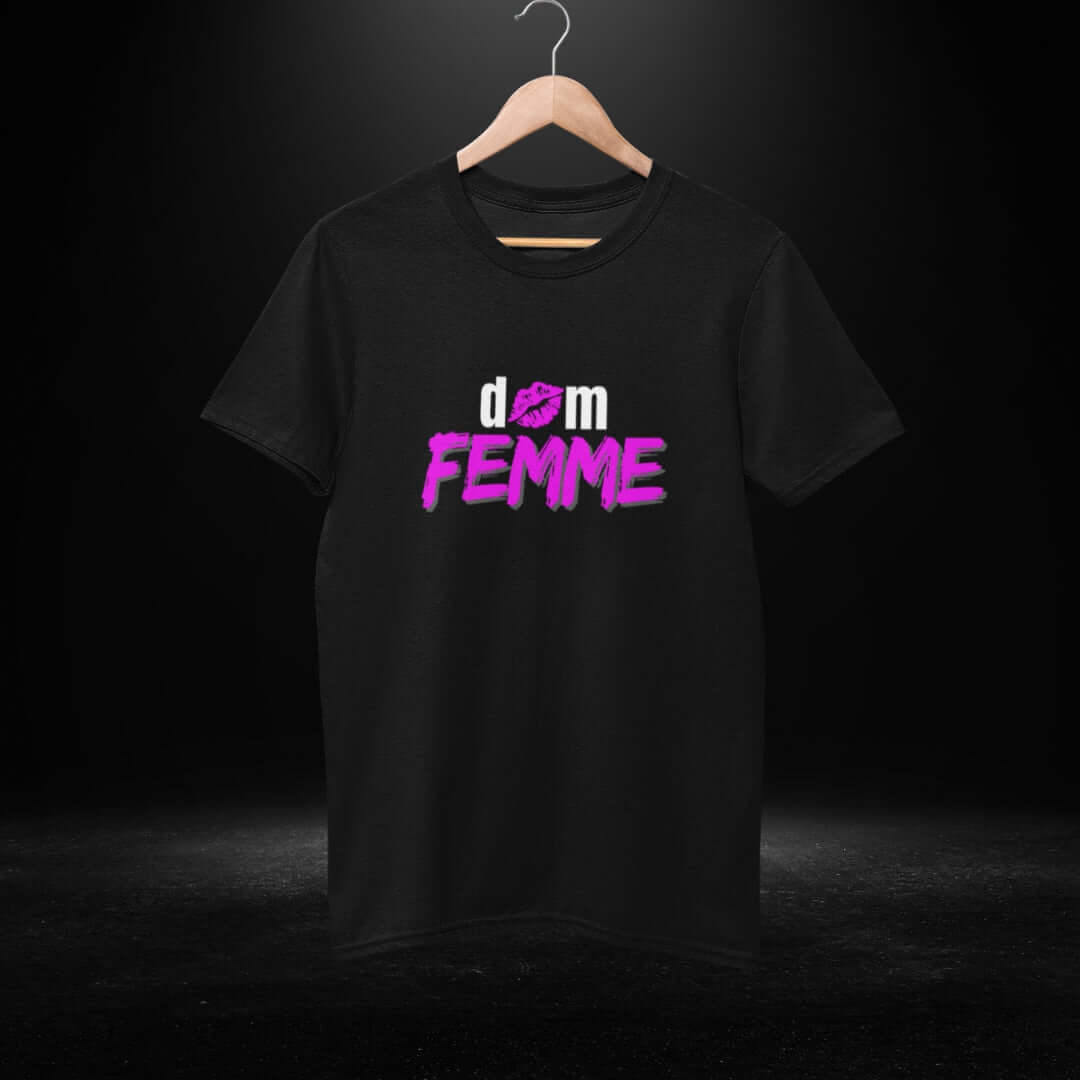 Dom Femme Black Tee - Bite Me Now