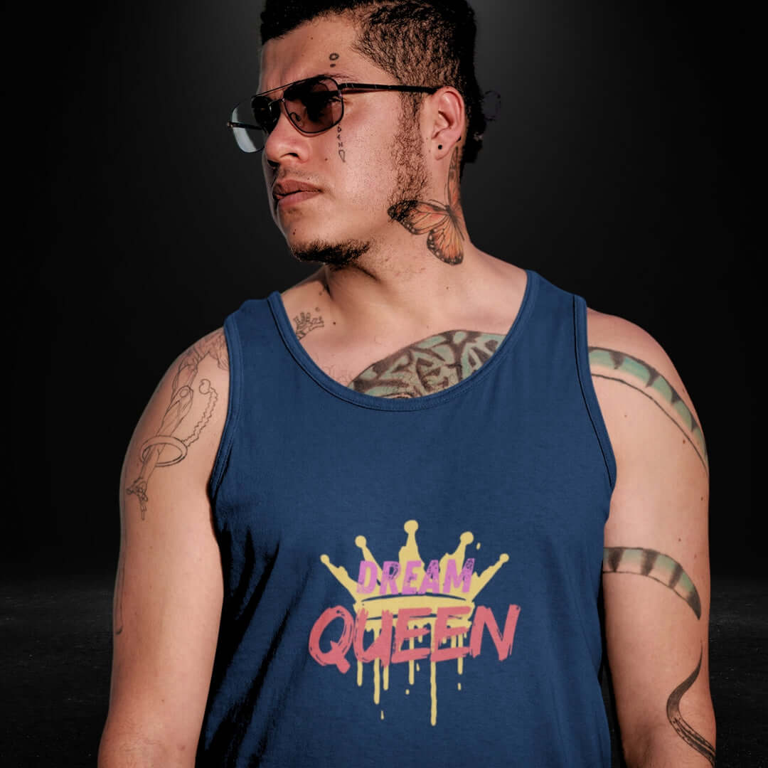 Dream Queen Navy Singlet