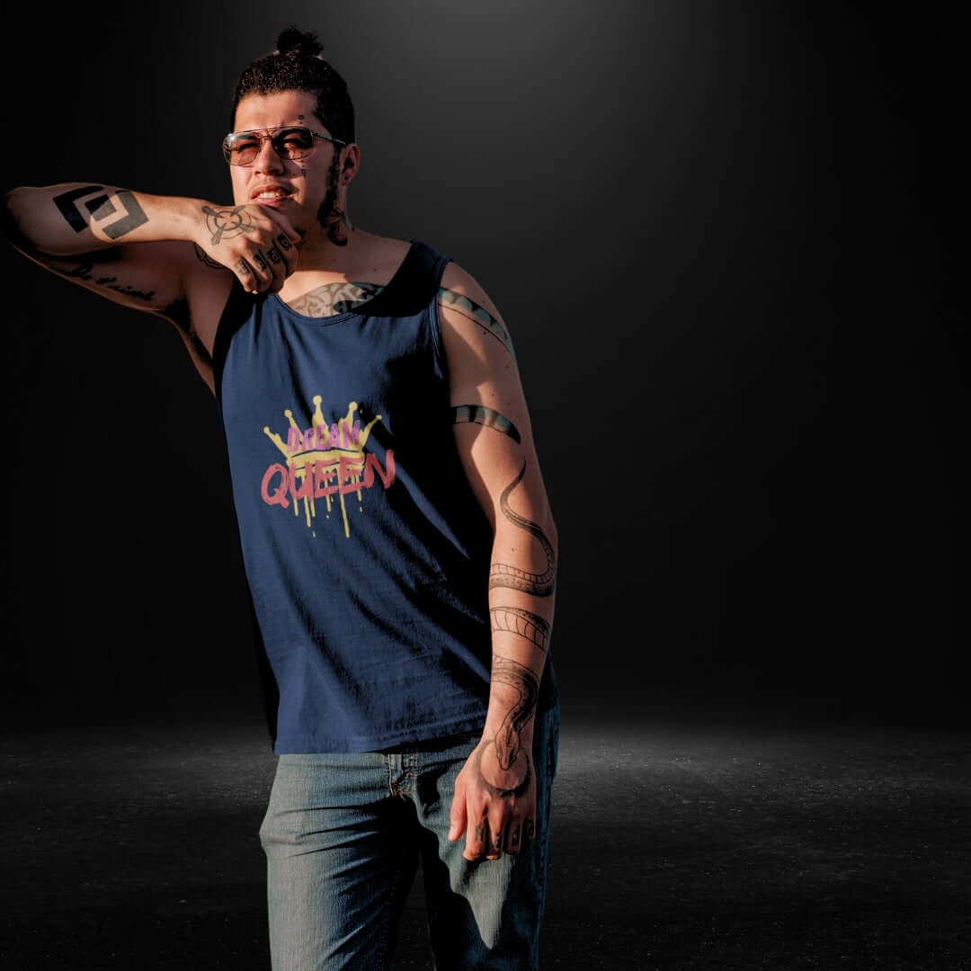 Dream Queen Navy Singlet
