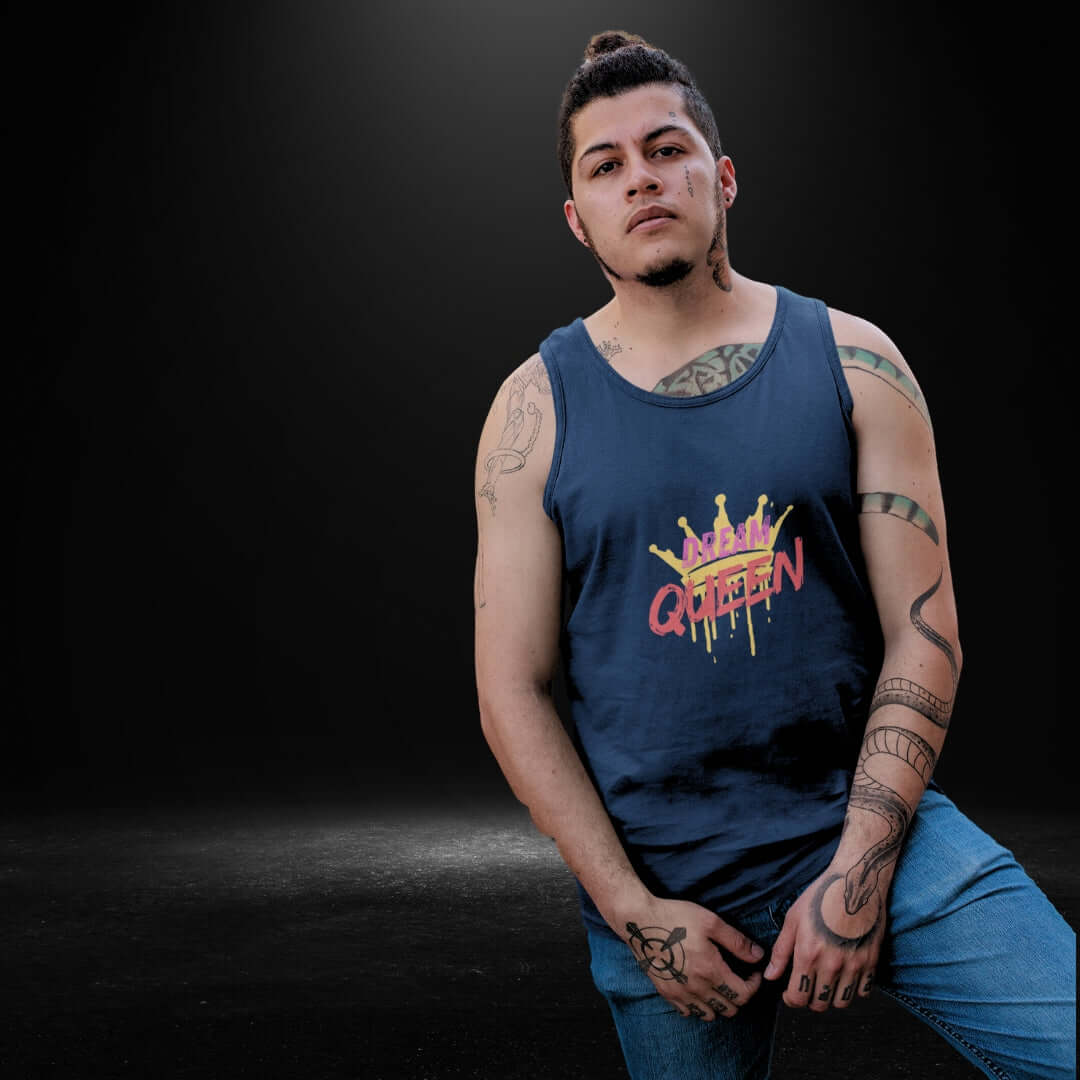 Dream Queen Navy Singlet