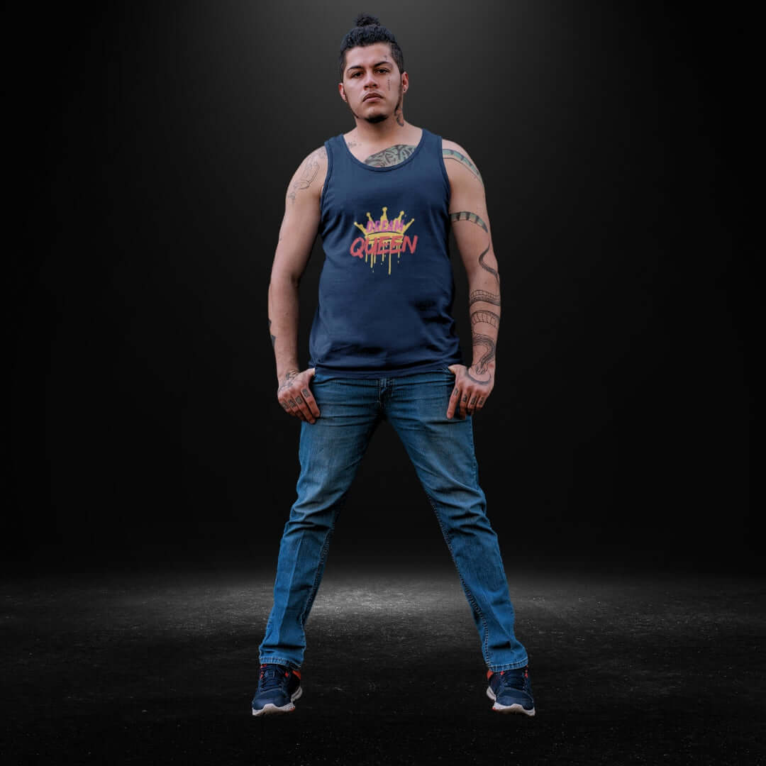 Dream Queen Navy Singlet