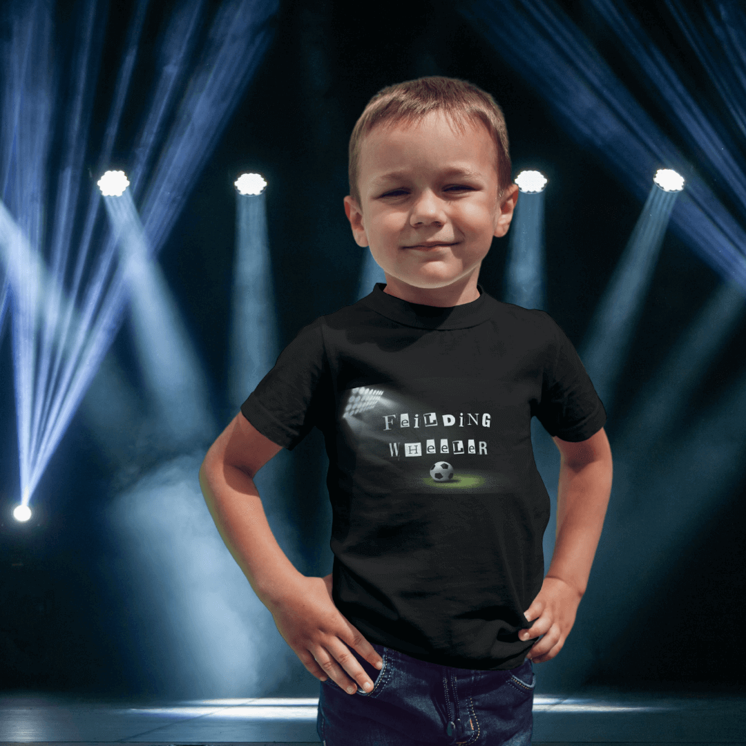 Fielding Wheeler Black Tee - Matildas Kids Tees