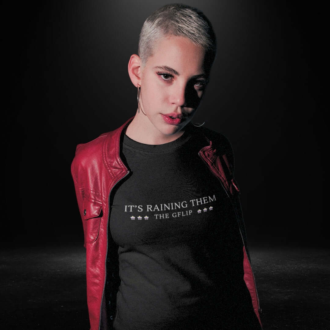 GFLIP - It's Raining Them Black Tee