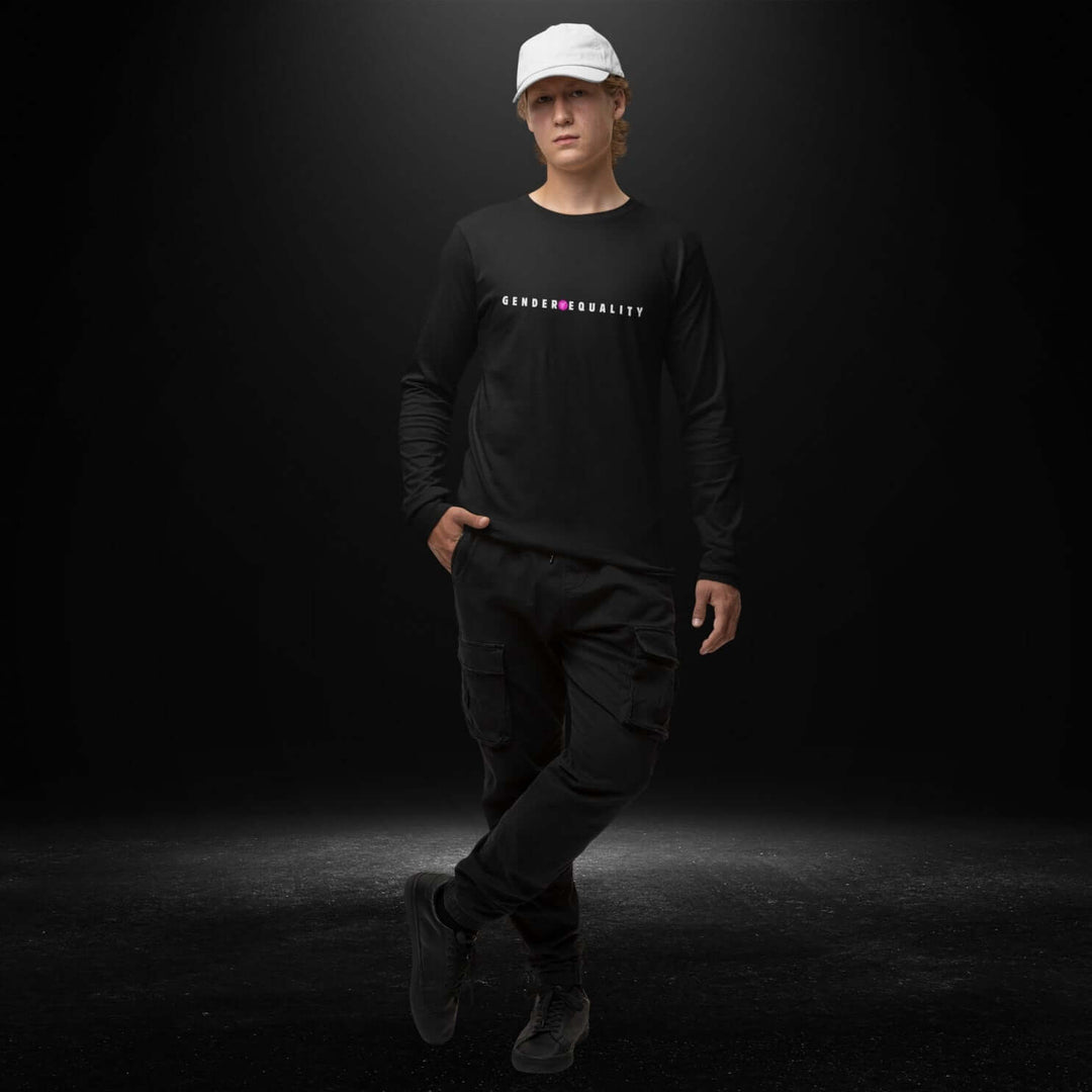 Gender Equality Black Long Sleeve Tee