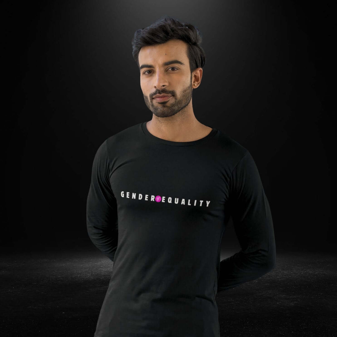 Gender Equality Black Long Sleeve Tee