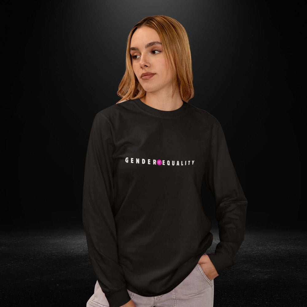 Gender Equality Black Long Sleeve Tee