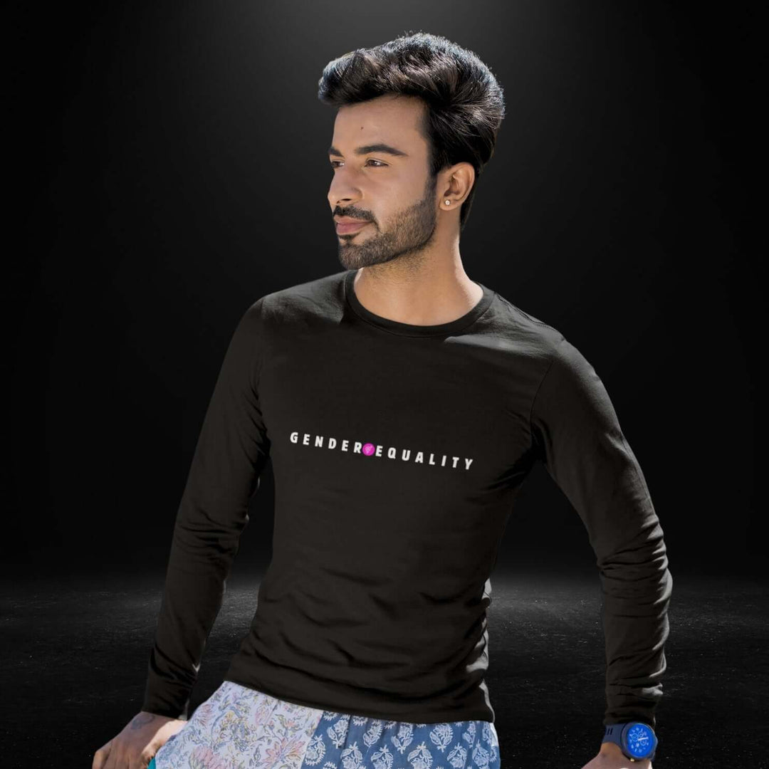Gender Equality Black Long Sleeve Tee