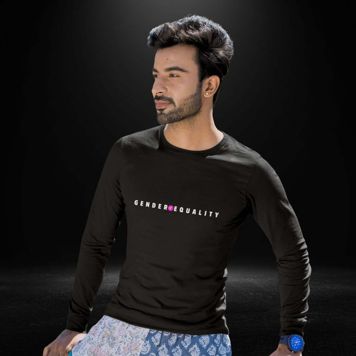 Gender Equality Black Long Sleeve Tee