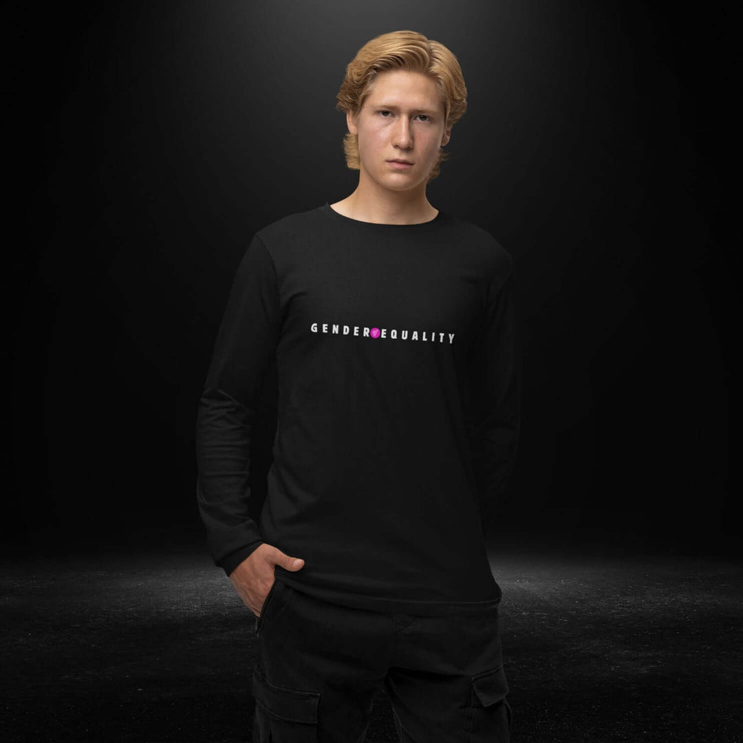 Gender Equality Black Long Sleeve Tee