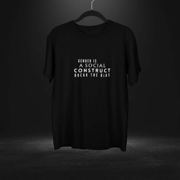 Gender is a social construct Black Tee