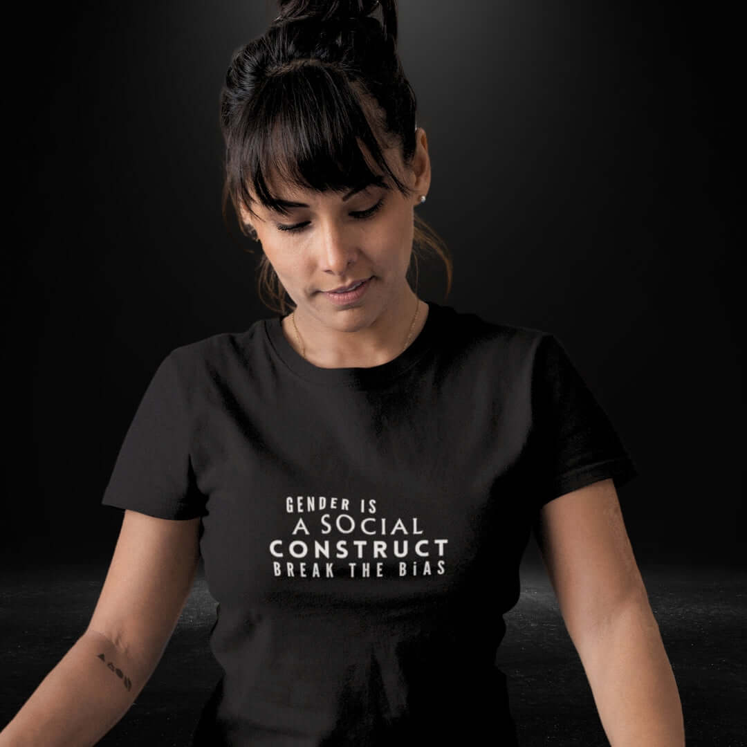 Gender is a social construct Black Tee