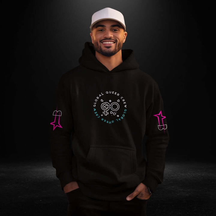 Global Queer Crew Black Hoodie