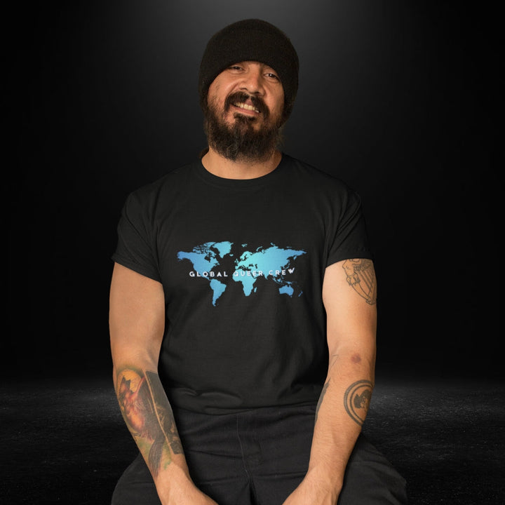 Global Queer Crew Black Tee - Bite Me Now