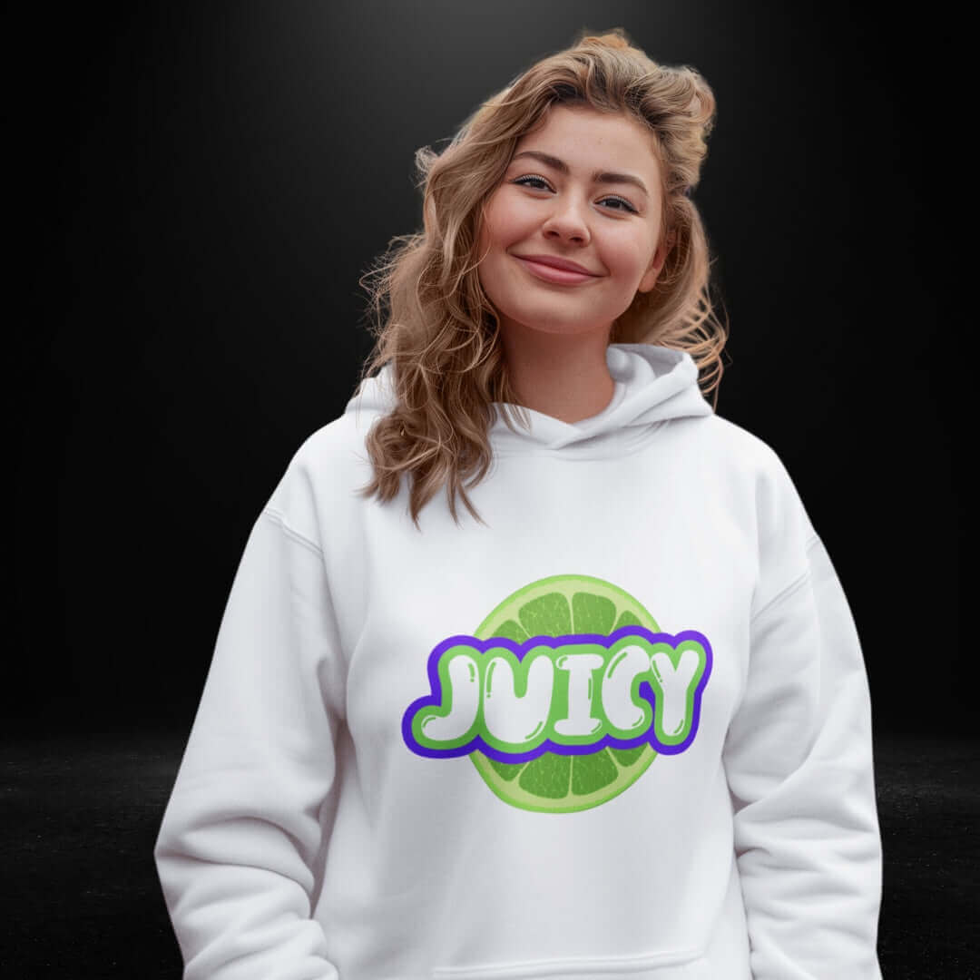 Juicy White Hoodie - Bite Me Now