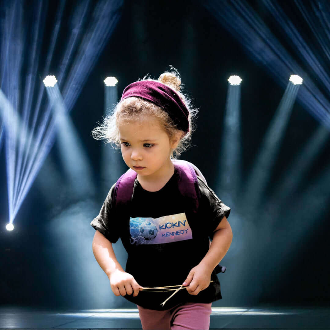 Kickin Kennedy Kids Black Tee - Bite Me Now