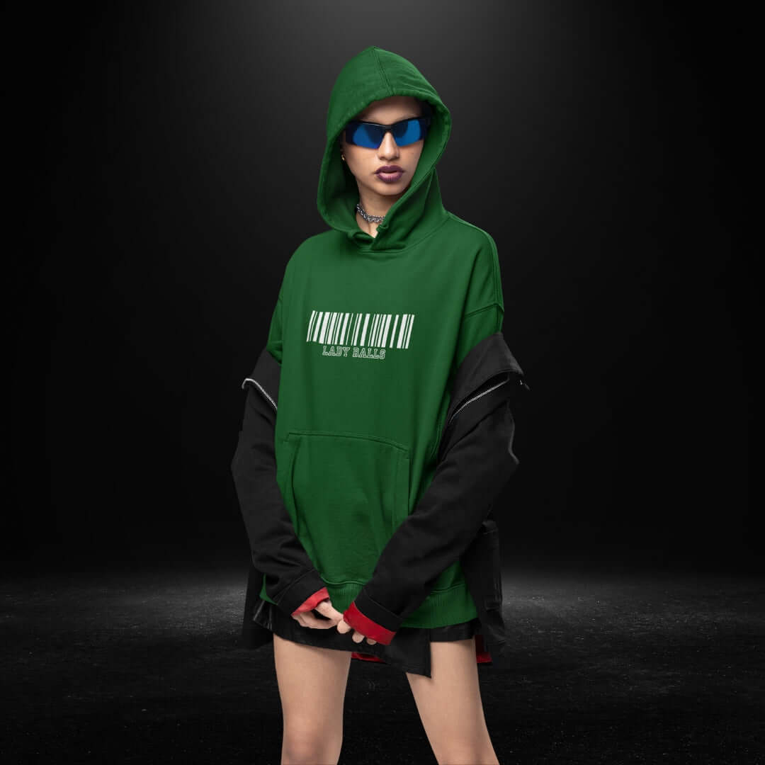 Lady Balls Green Hoodie