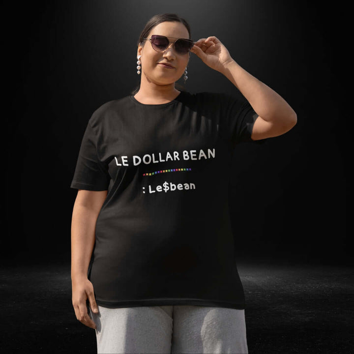 Le Dollar Bean Black Tee - Bite Me Now