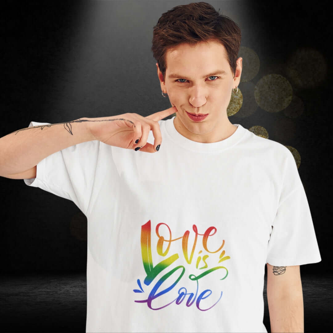 Love is Love White Tee - Bite Me Now
