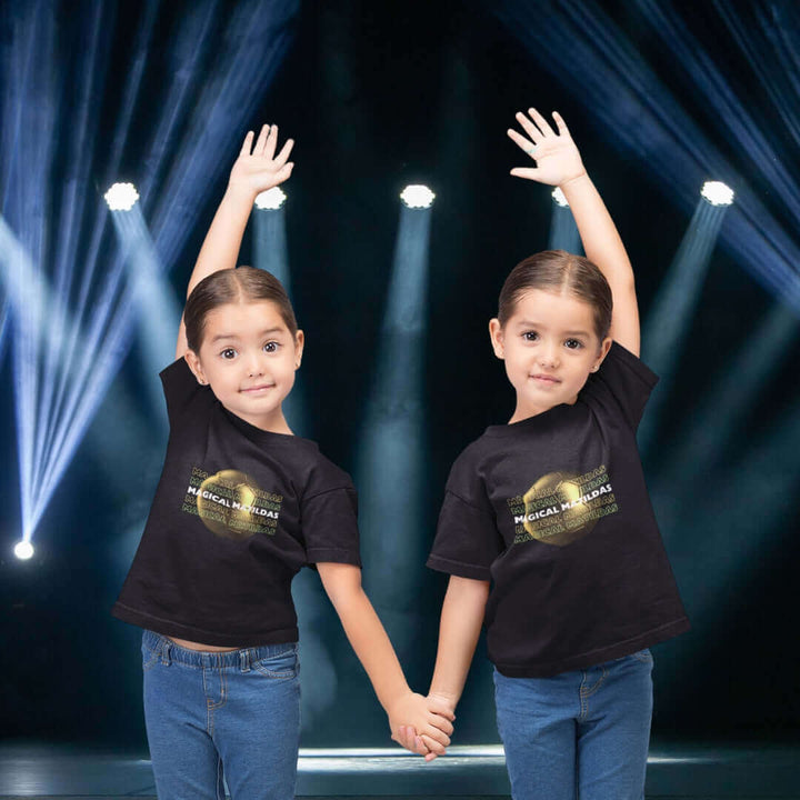 Magical Matildas Kids Black Tee - Bite Me Now