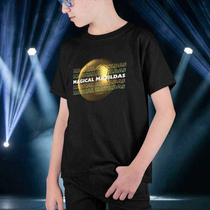 Magical Matildas Kids Black Tee - Bite Me Now