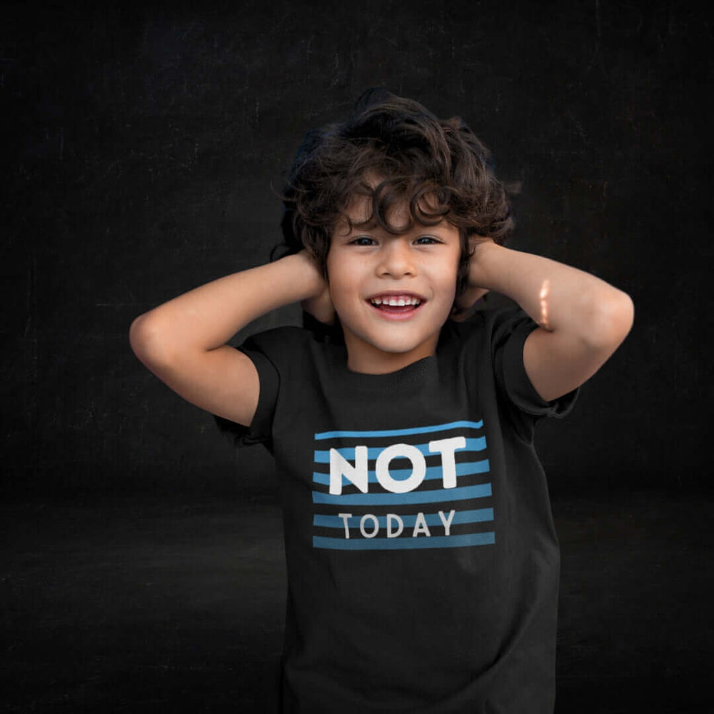 Not Today Kids Black Tee