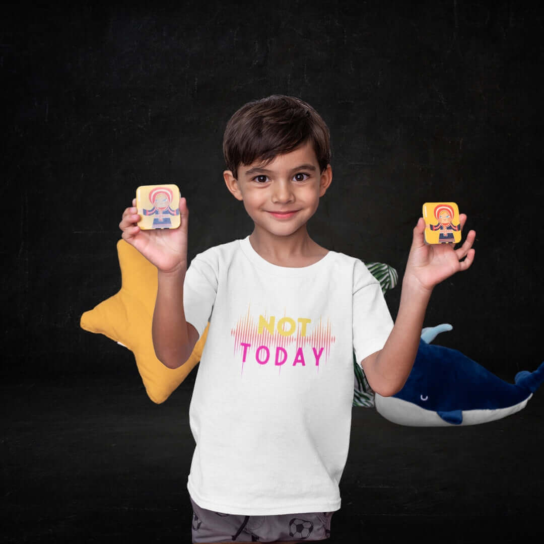 Not Today Kids White Tee - Bite Me Now