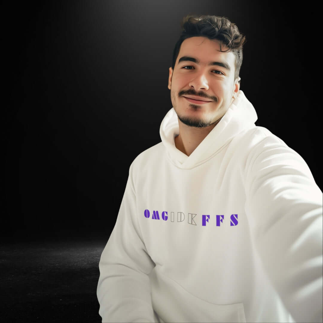 OMG IDK FFS White Hoodie