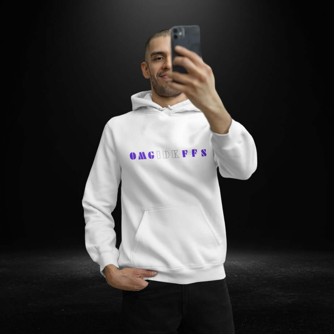 OMG IDK FFS White Hoodie