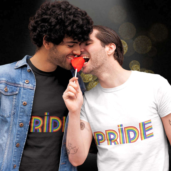 Pride White + Black Tee - Bite Me Now