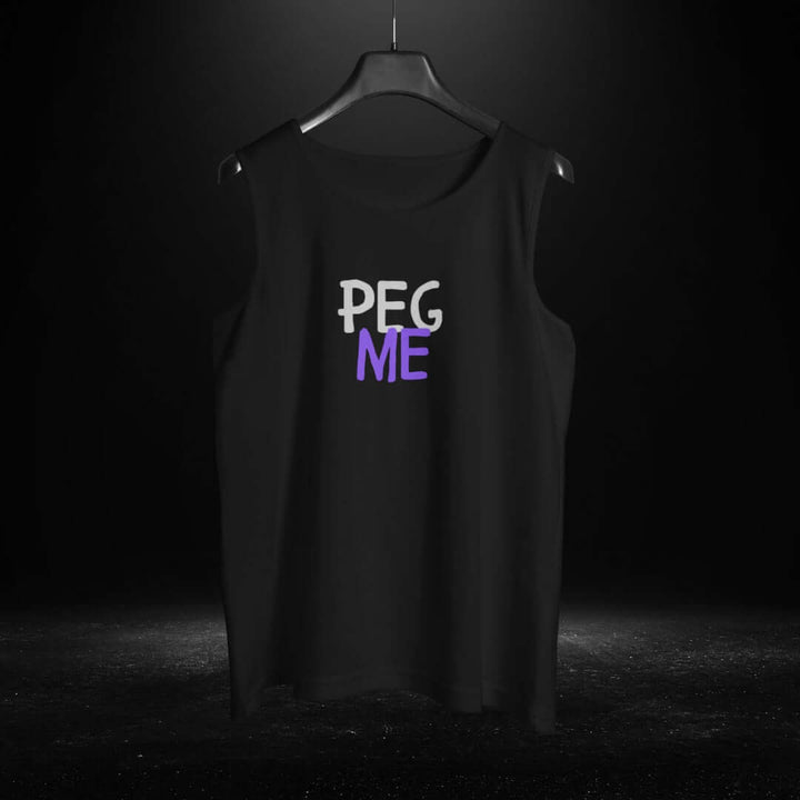 Peg Me Black Tank