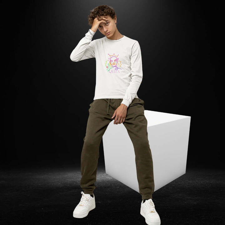 Queen White Long Sleeve Tee