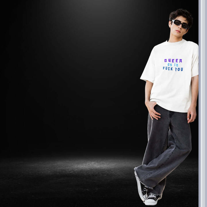 Queer As in Fuck You White Tee