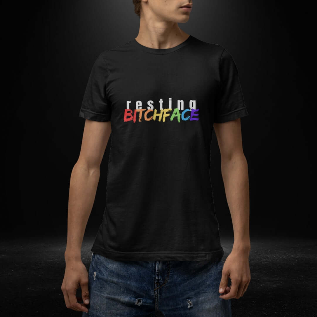 Resting BitchFace Black Tee - Bite Me Now