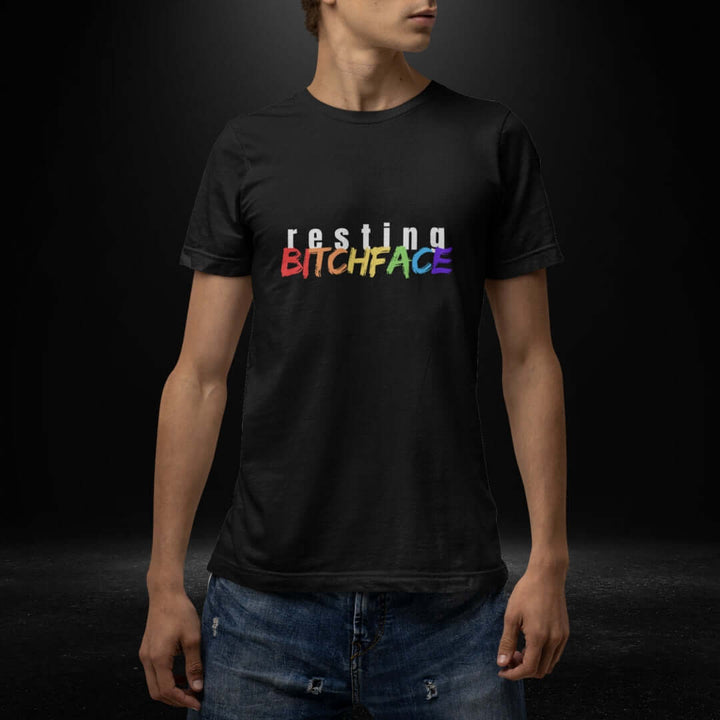 Resting BitchFace Black Tee - Bite Me Now