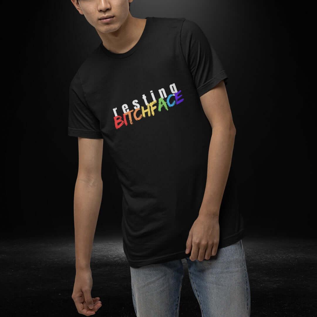 Resting BitchFace Black Tee - Bite Me Now