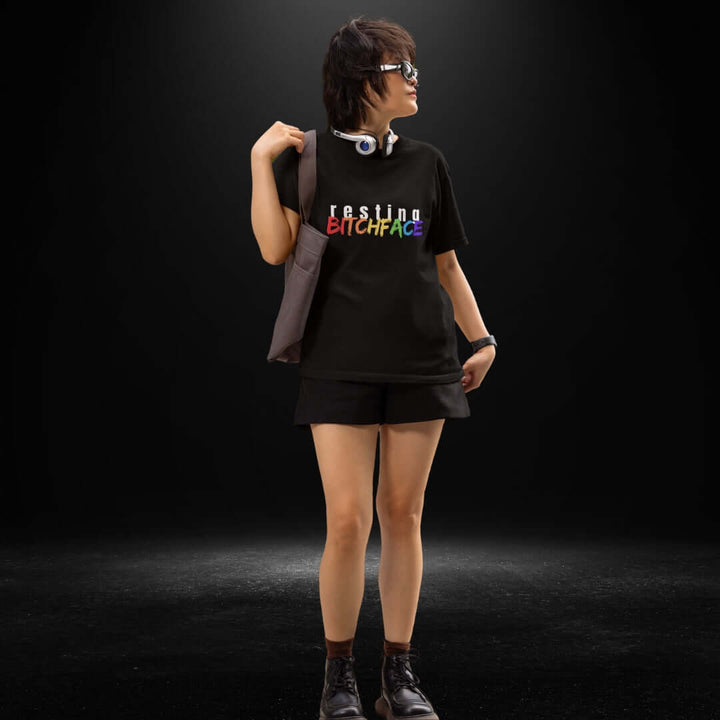 Resting BitchFace Black Tee - Bite Me Now