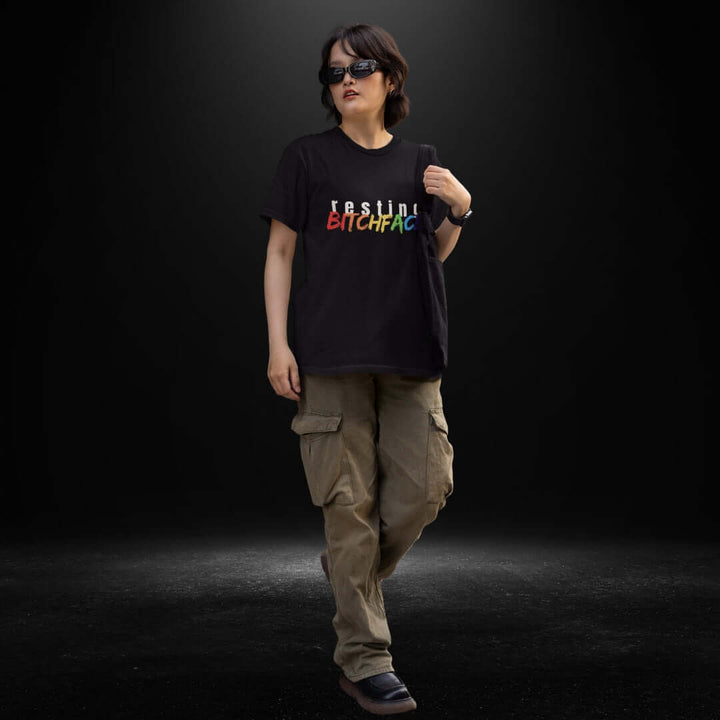 Resting BitchFace Black Tee - Bite Me Now