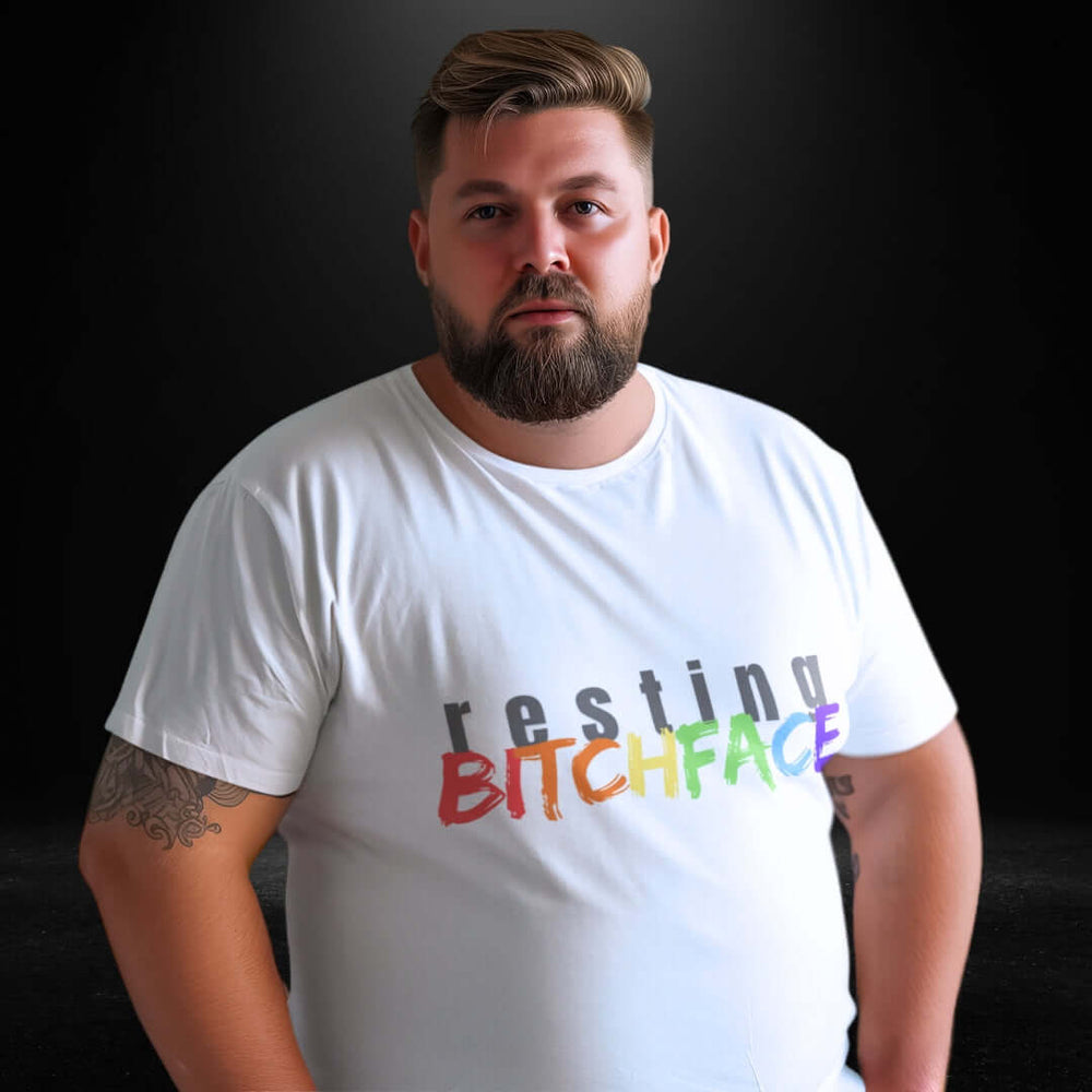 Resting BitchFace White Tee - Bite Me Now