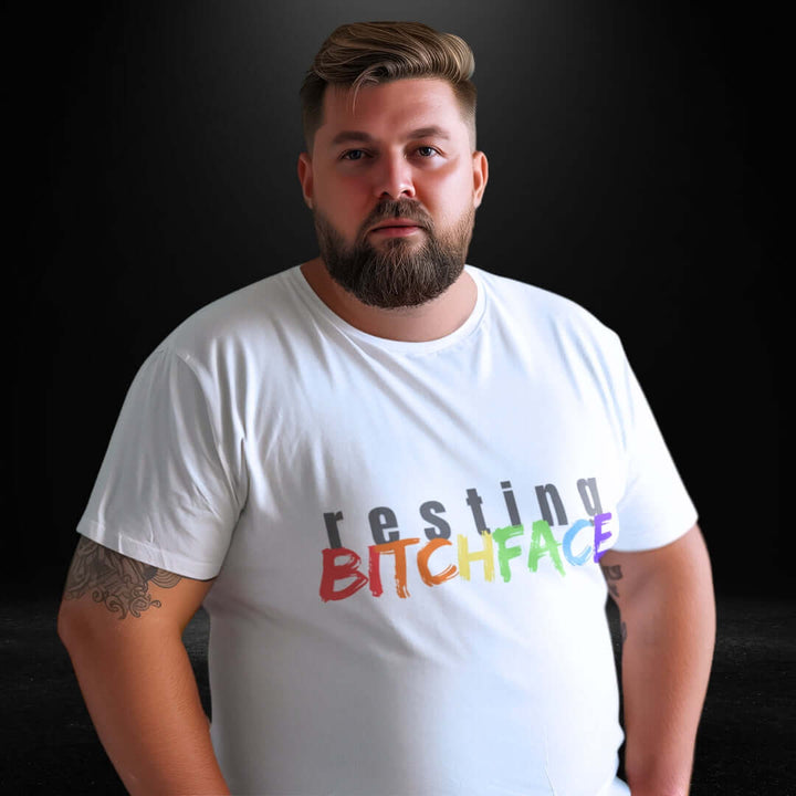 Resting BitchFace White Tee - Bite Me Now