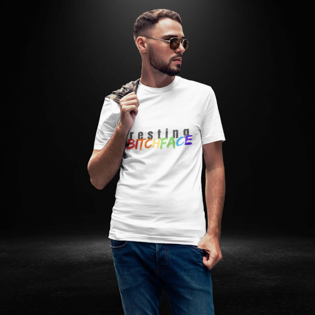 Resting BitchFace White Tee - Bite Me Now