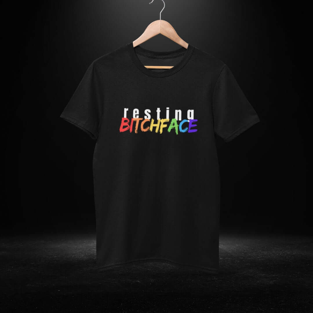 Resting BitchFace Black Tee - Bite Me Now