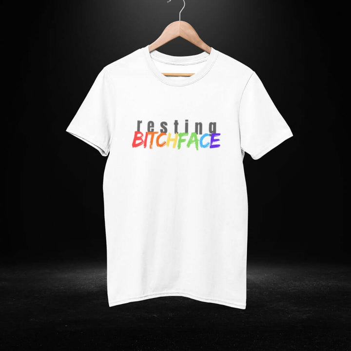 Resting BitchFace White Tee - Bite Me Now
