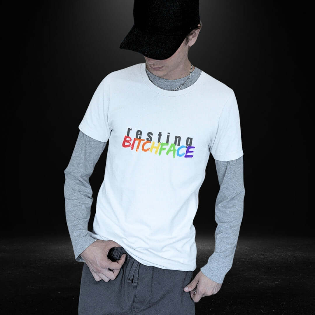 Resting BitchFace White Tee - Bite Me Now