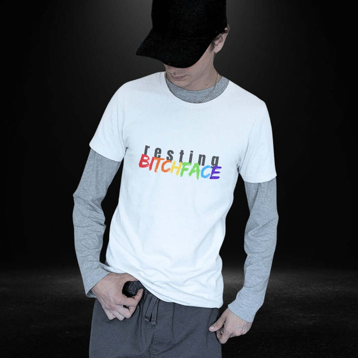 Resting BitchFace White Tee - Bite Me Now