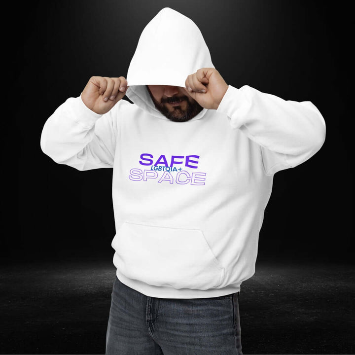 Safe LGBTQIA+ Space White Hoodie - Bite Me Now