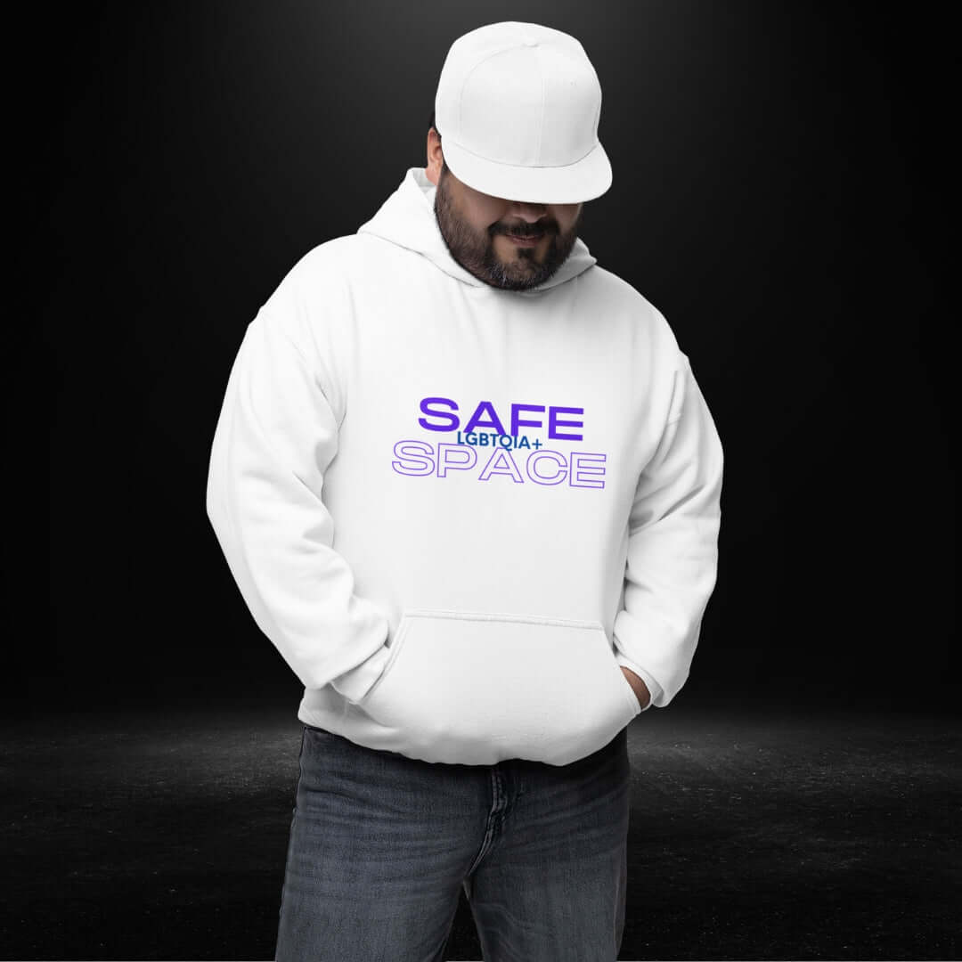 Safe LGBTQIA+ Space White Hoodie - Bite Me Now